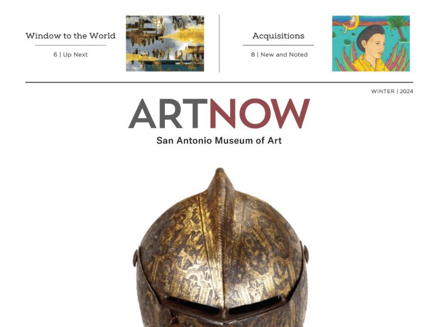 helmet on the cover of Art Now