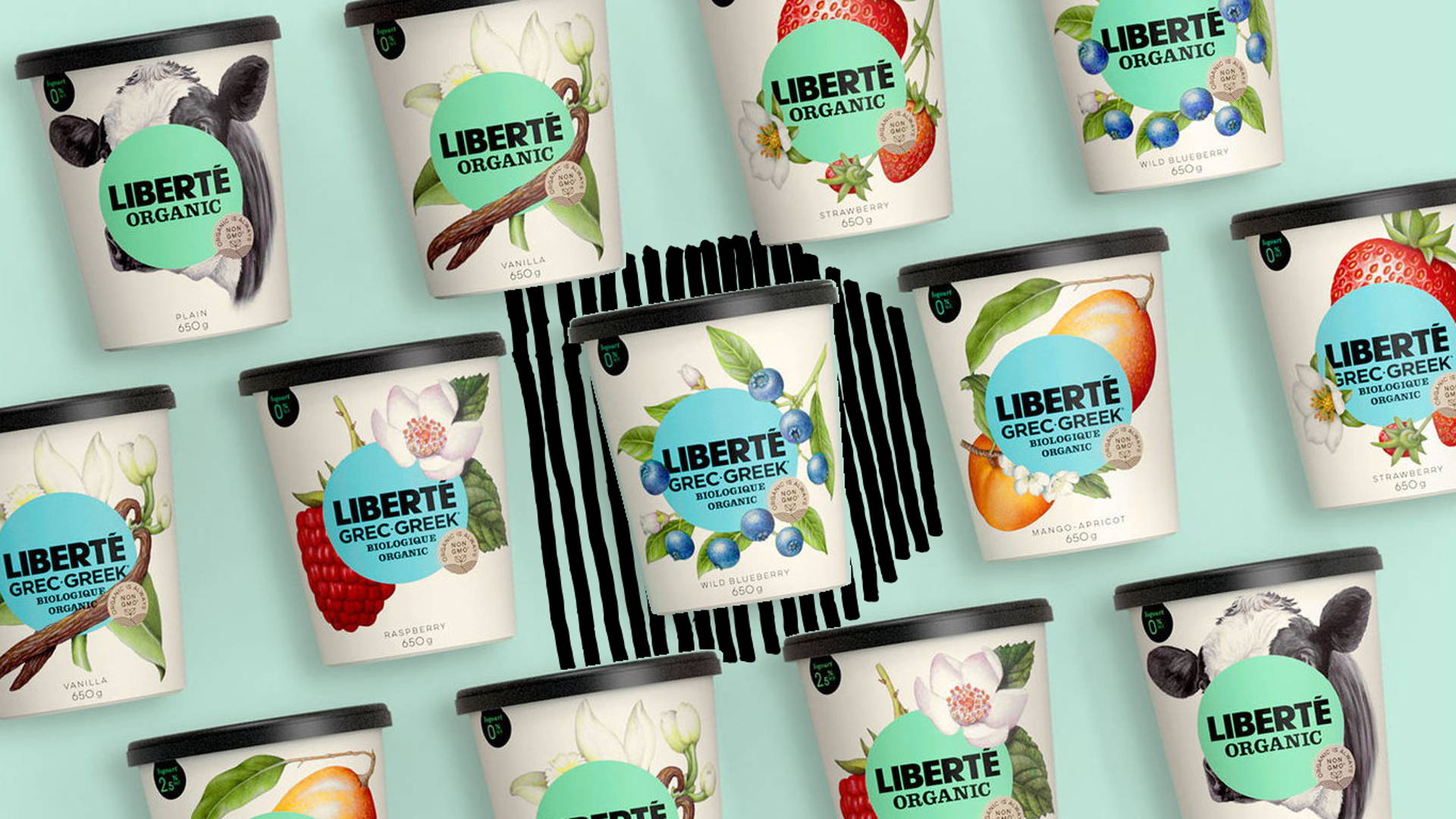 Featured image for Canadian Yogurt Liberté Gets A Modern Makeover By Stand MTL