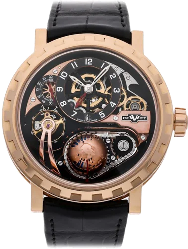 DeWitt Academia HOUR PLANET GMT BLACK TIE EDITION