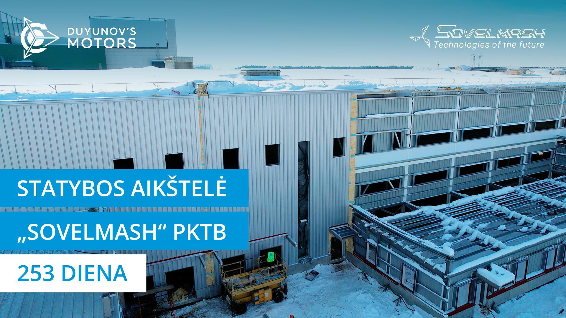 PKTB pastato išorinės dangos montavimas | 253 diena