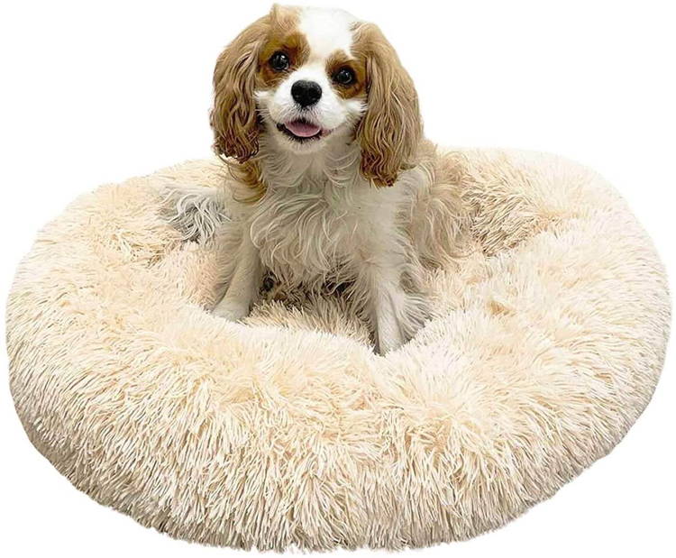 anti anxiety dog beds cream