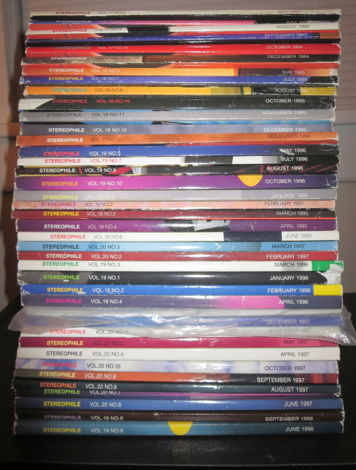 STEREOPHILE Magazines - Lot of 40  1994 – 1997