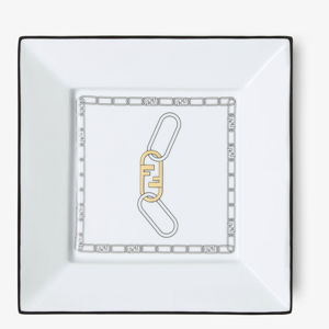 Fendi O’Lock Valet Tray - White porcelain valet tray | Fendi