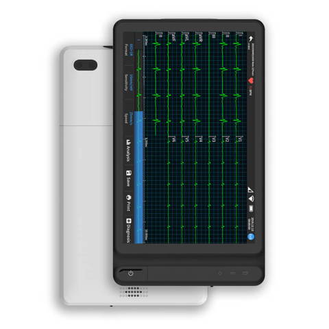 12-lead ECG machine in tablet design