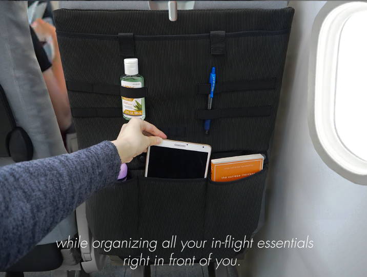 Antibacterial Copper Airplane Hygienic Organizer & Messenger Bag