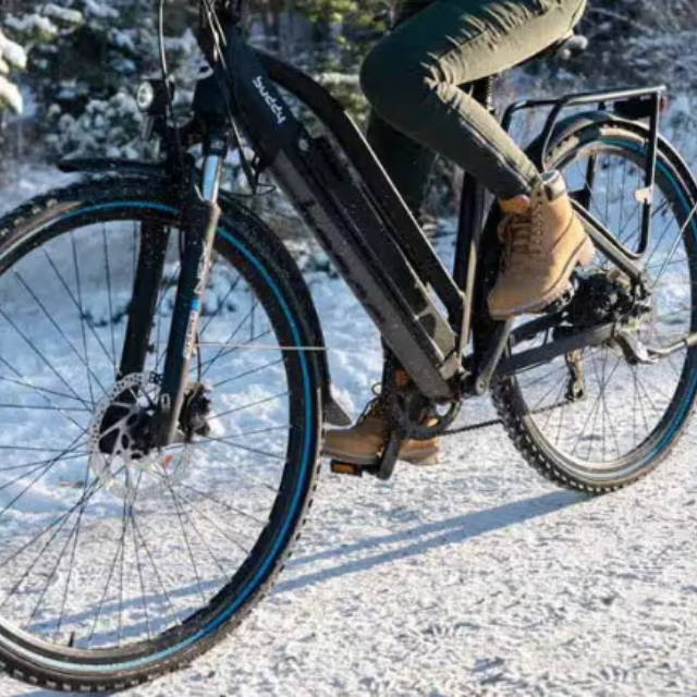 Focus on an electric bike