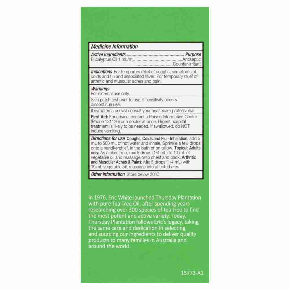 Thursday Plantation Eucalyptus Oil Pure 200mL - Image 4