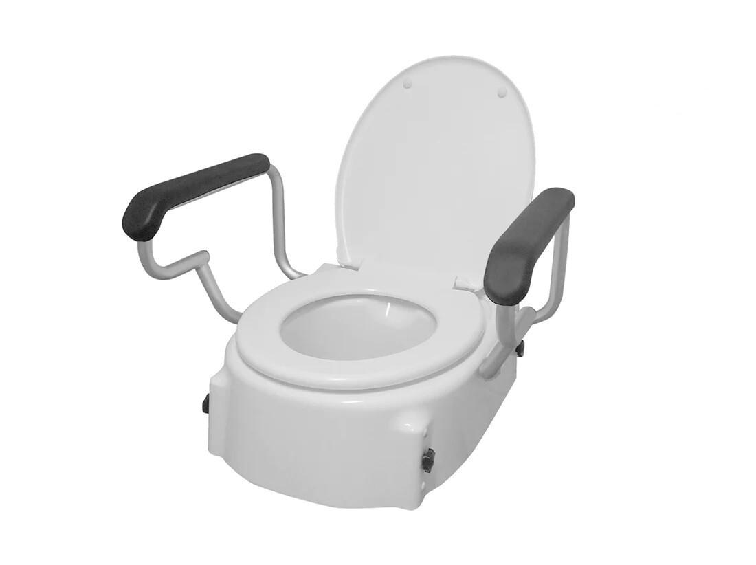 Raised Toilet Seat W/Handles