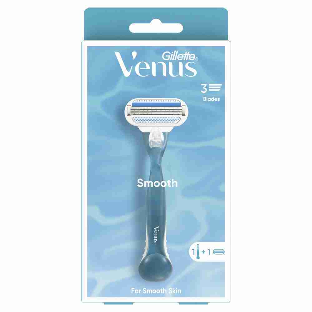 Gillette Venus Smooth Women's Razor 1 Handle + 1 Blade Refills