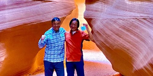 From Las Vegas: Upper Antelope Canyon & Horseshoe Bend Tour with Lunch promotional image