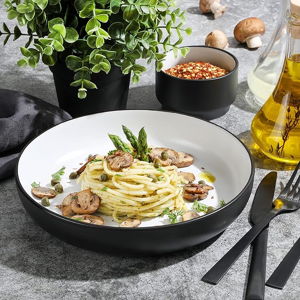 Babish 4 Pack Stoneware Stackable Dinner Bowls