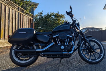 2021 HARLEY-DAVIDSON XL883N IRON 883 "BLACK DENIM" motorcycle for rent near Millbrae, CA