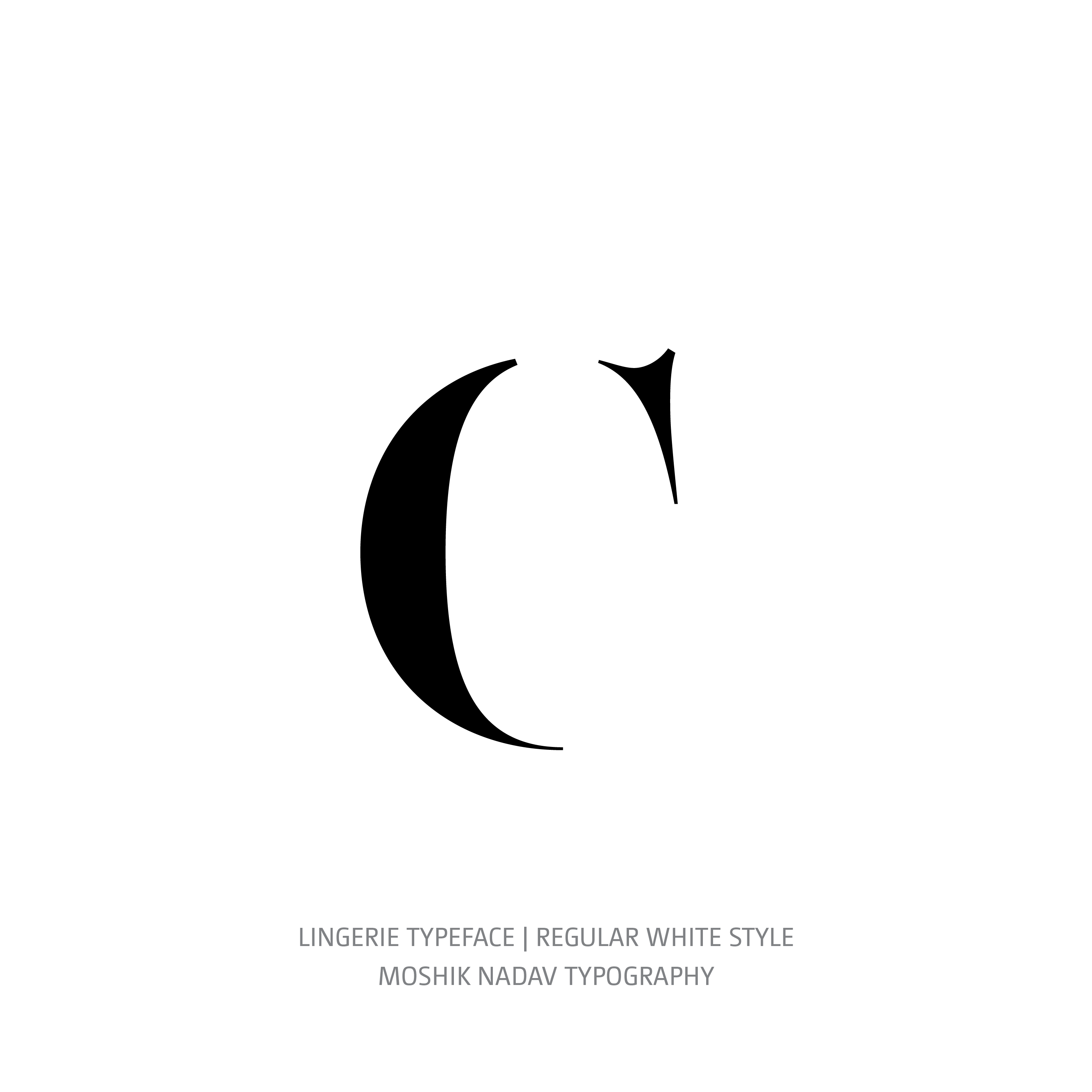 Lingerie Typeface Regular White c
