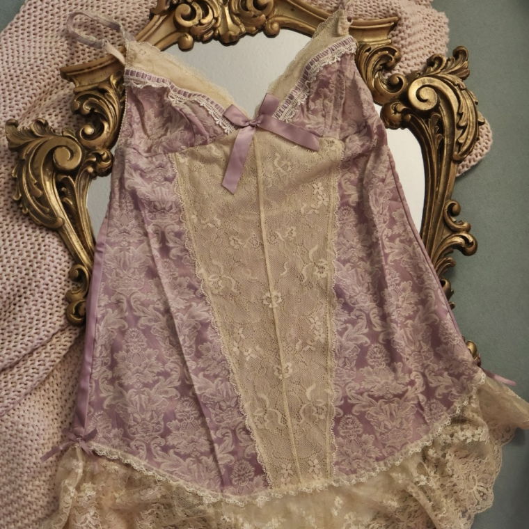 Lavender Jacquard Mini Dress (Secondhand - XS)