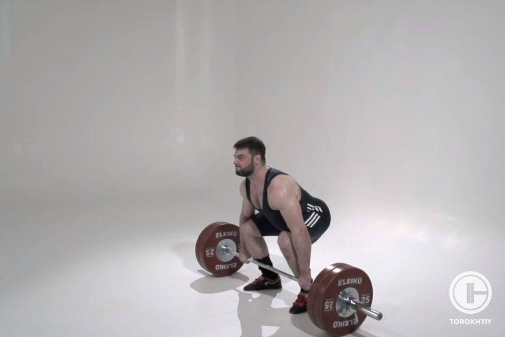 power clean starting position 