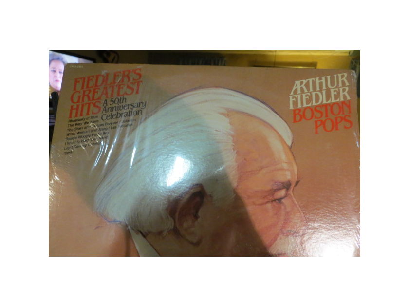 FIEDLER'S GREATEST HITS - A 50TH ANNIVERSITY CELEBRATION SEALED 2 RECORD SET RED SEAL