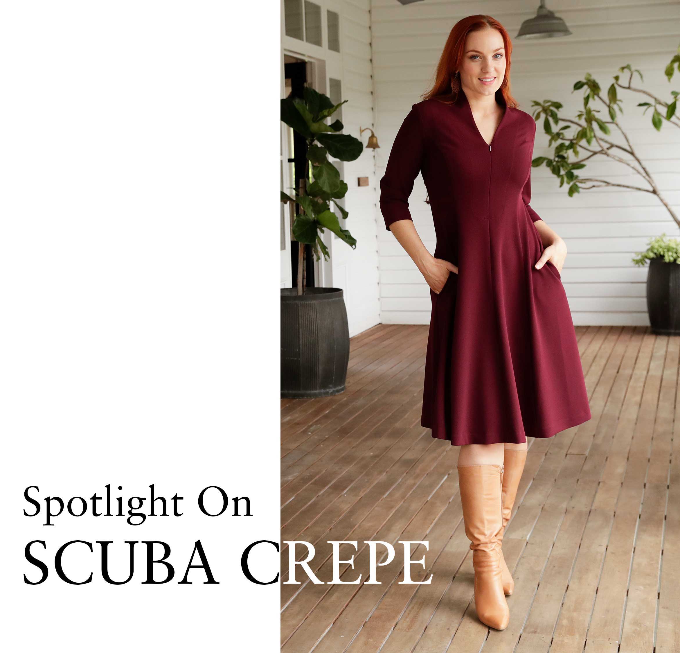 Spotlight on Scuba Crepe Fabric  Leina & Fleur Women's Fashion AU & NZ
