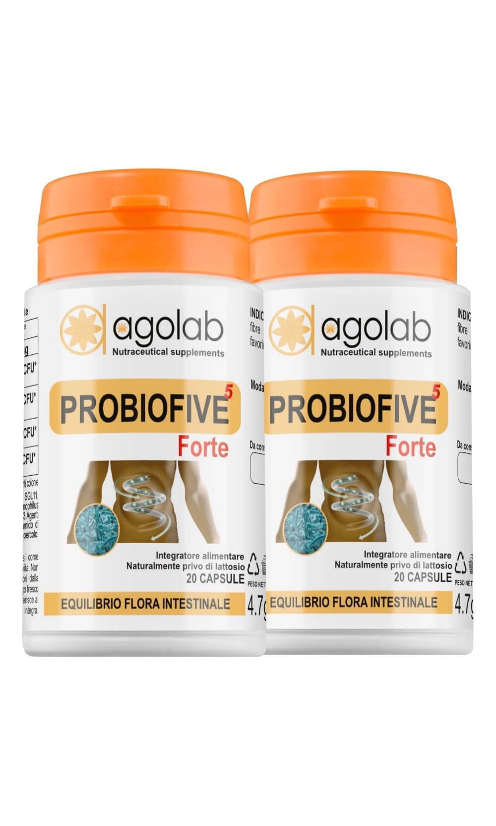 Probiofive Forte - Probiotico Naturale con 5 Miliardi di Fermenti ...