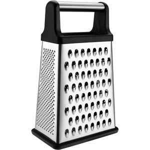 Spring Chef Professional Cheese Grater - Stainless Steel, XL Size - Black