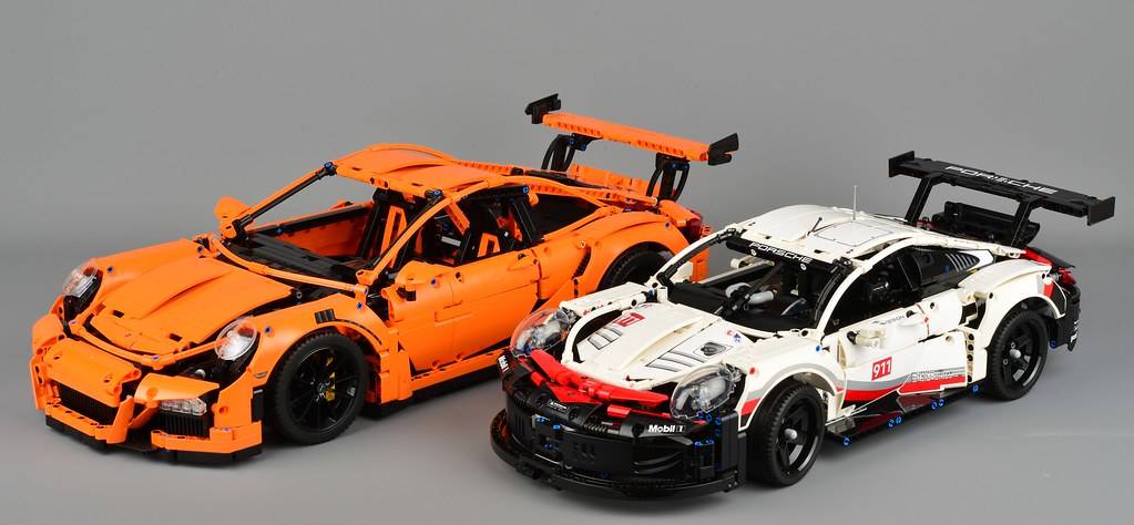 lego Porsche 42056  and lego Porsche 42096