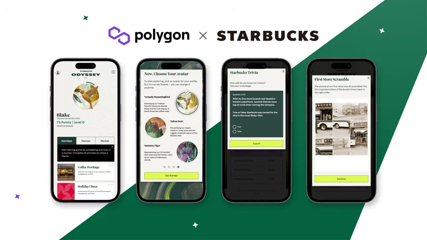 Web3 space with Starbucks Odyssey.