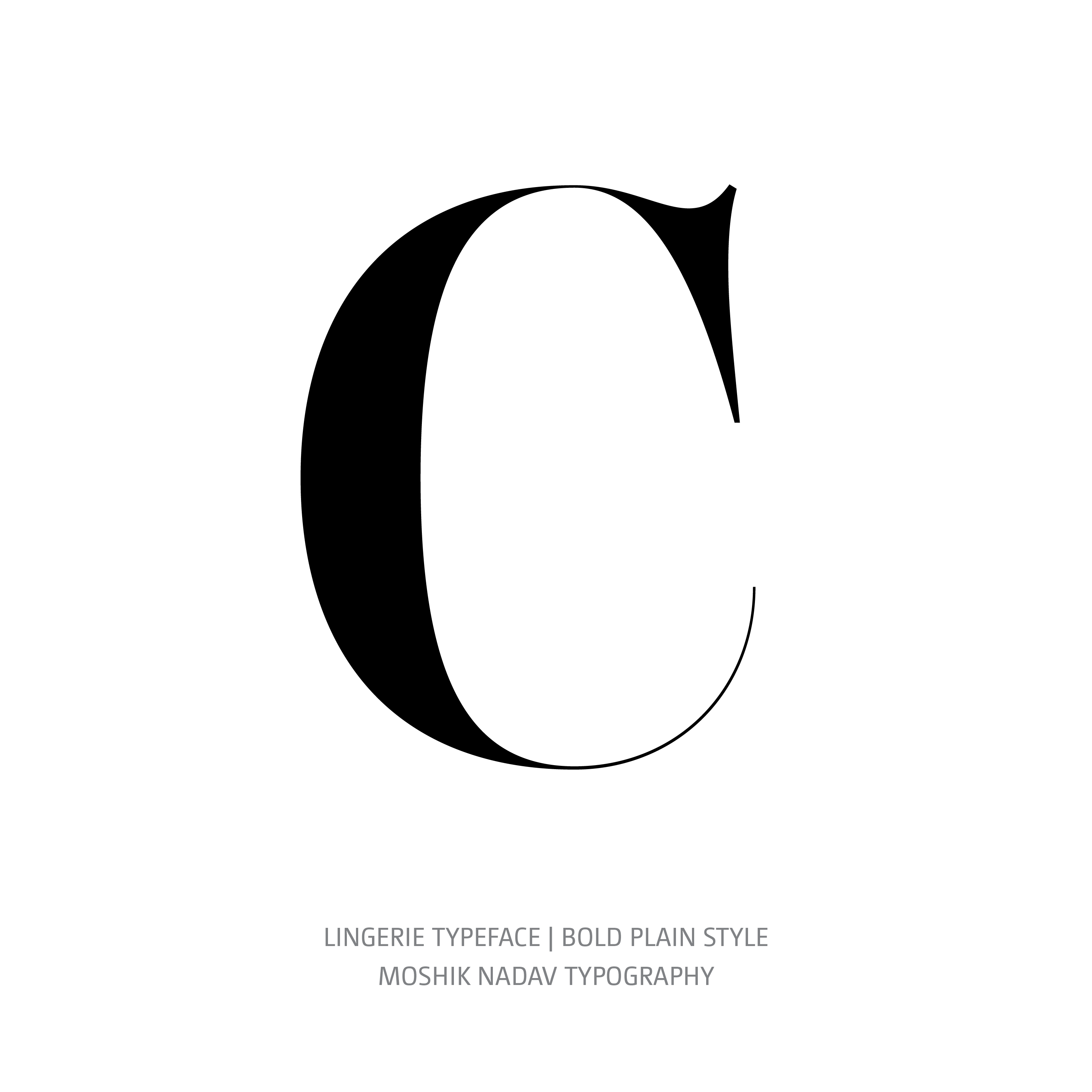 Lingerie Typeface Bold Plain C