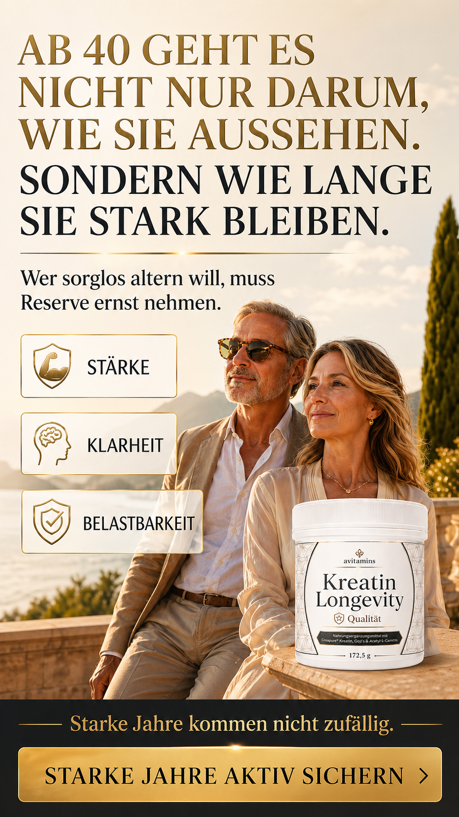 AZ-VITAMINS - KREATIN LONGEVITY Angebot und finale Routine-Entscheidung.