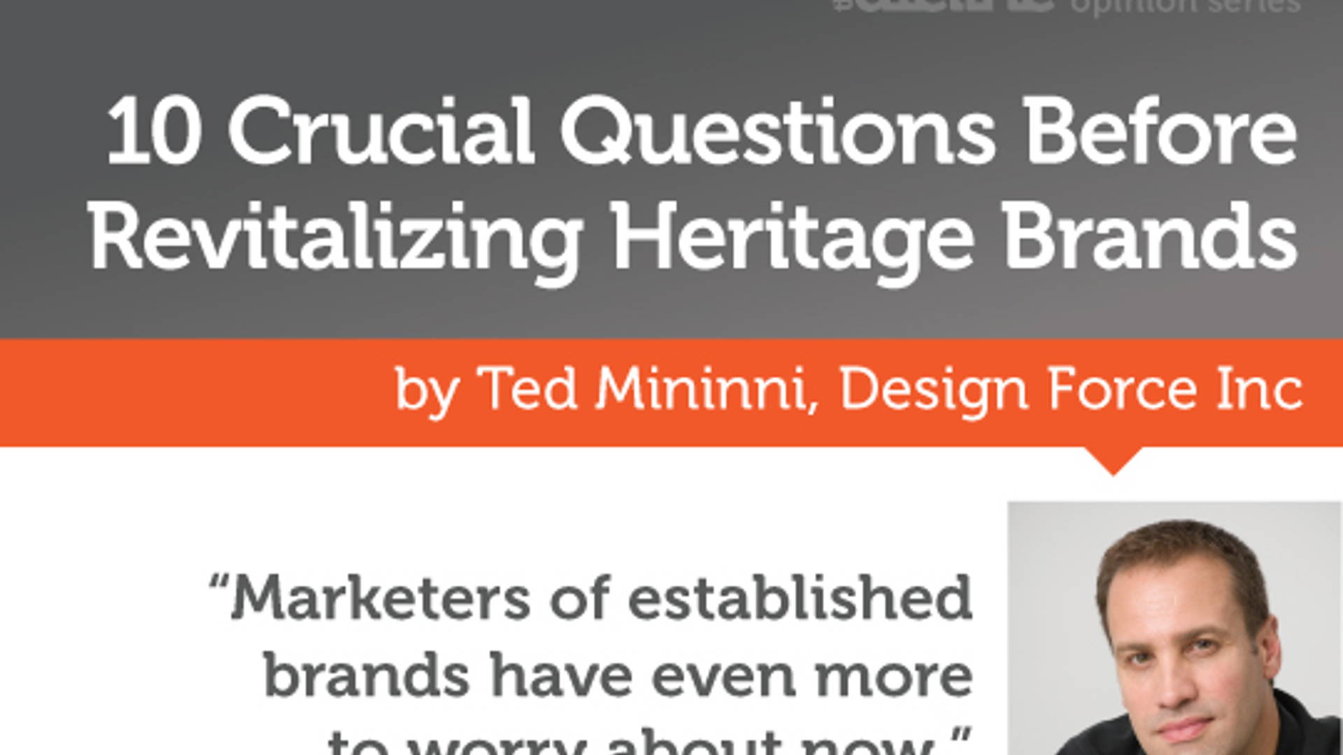 Featured image for 10 Crucial Questions Before Revitalizing Heritage Brands