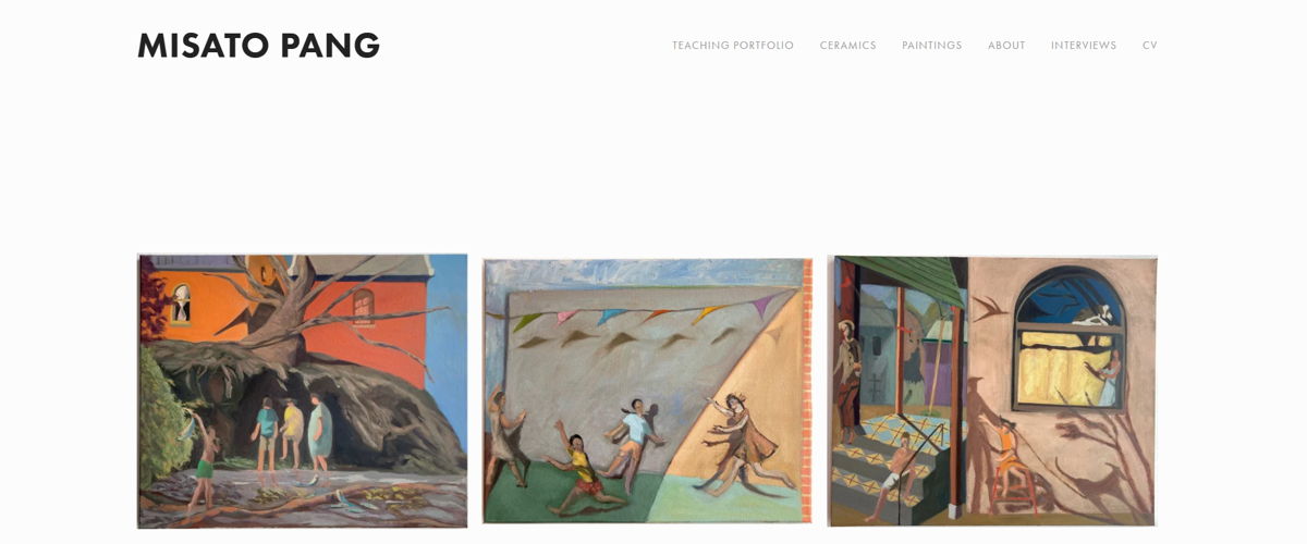Screenshot of Misato Pang, from the teacher portfolios collection.