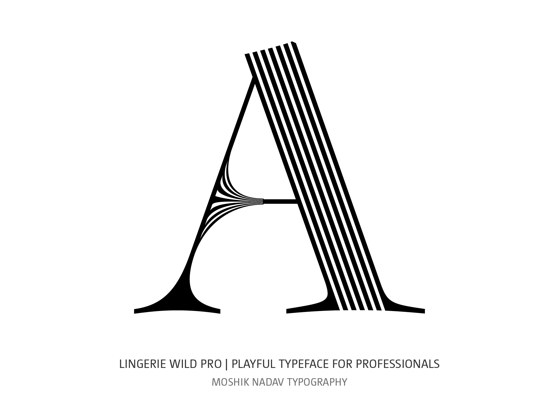 Lingerie Wild Pro Typeface Visage style by Moshik Nadav fashion Typography