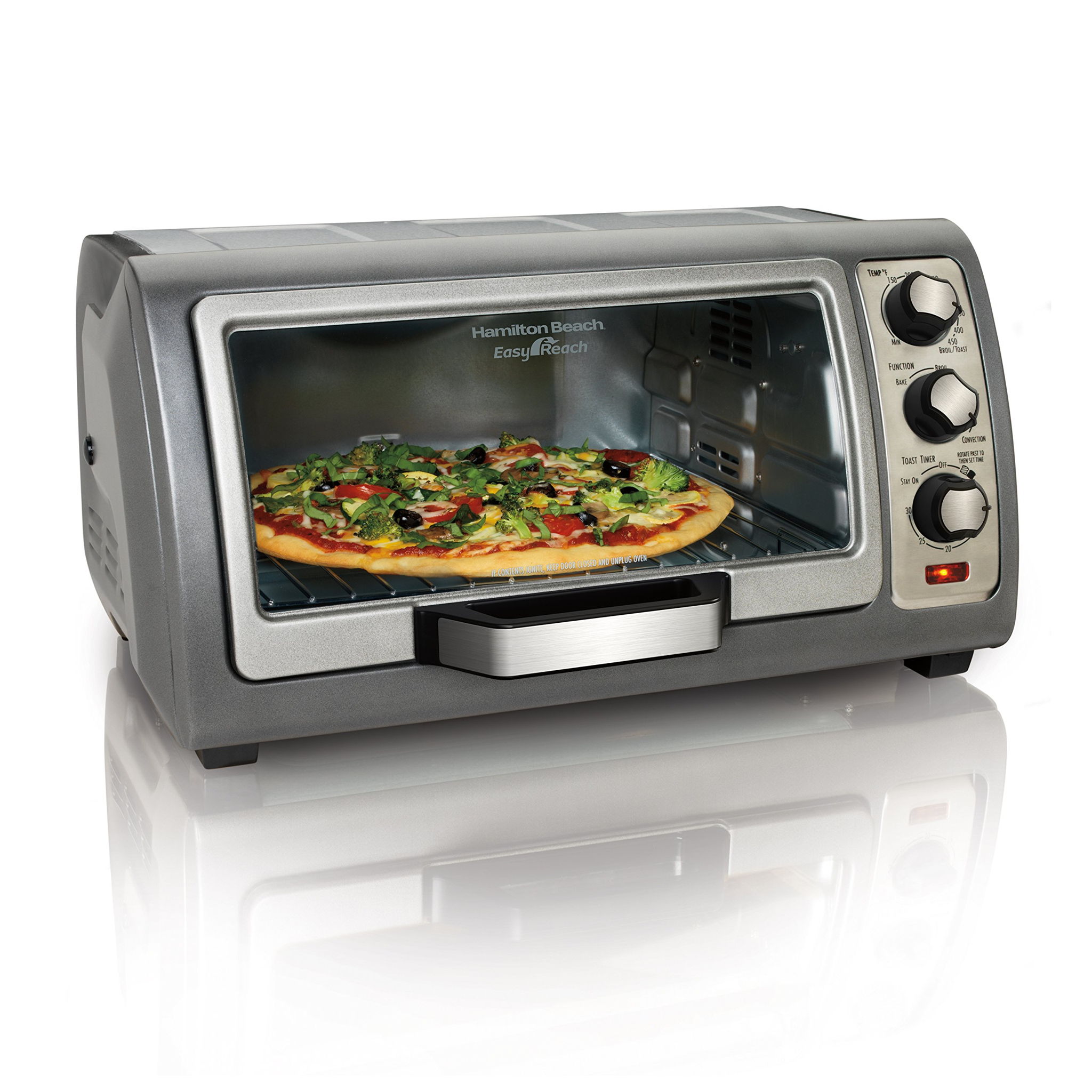 Hamilton Beach Easy Reach 6Slice Toaster Oven With Convection 31123D