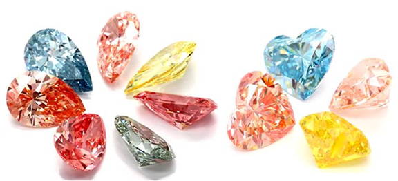 Coloured diamond shades and intensity -Pobjoy Diamonds