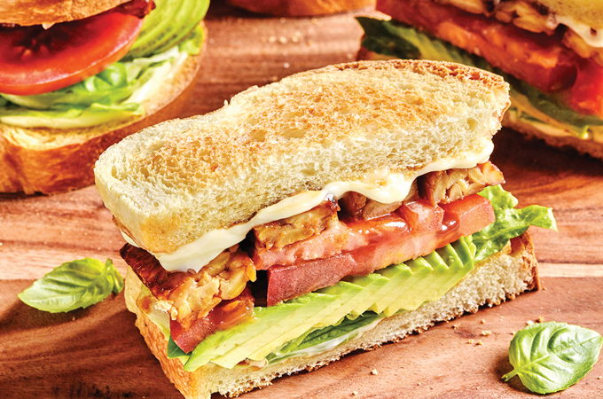 Sandwichs végés au tempeh