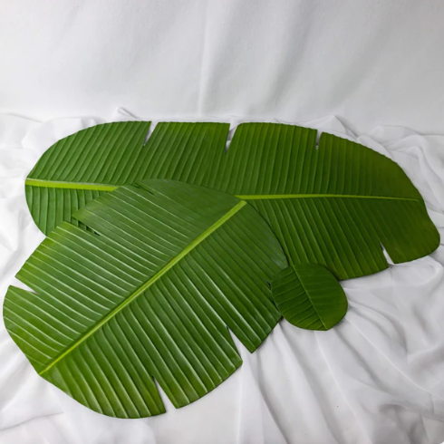 Banana Leaf Coaster (6 Pack) - Realistic Artificial Flowers and Greenery - Image 3