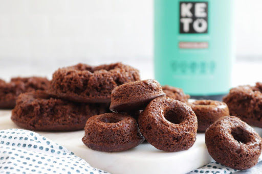 Sugar-Free, Gluten-Free Keto Chocolate Donuts