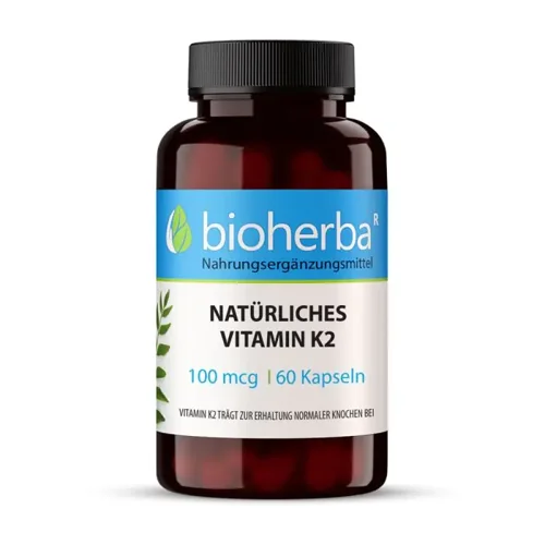 Natürliches Vitamin K2 100 Mcg 60 Kapseln