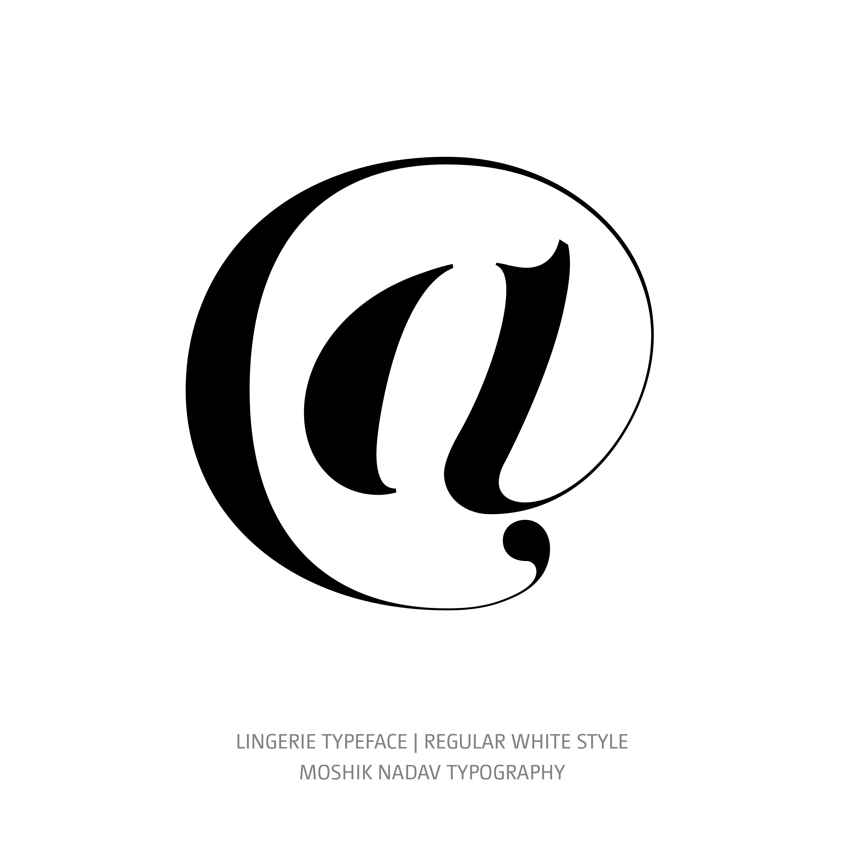 Lingerie Typeface Regular White @