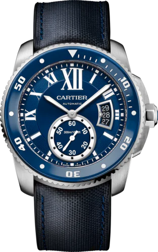 Calibre de Cartier Diver Stainless Steel / Blue / Rubber