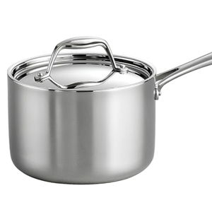 Tramontina Tri-Ply Clad Stainless Steel 2-Quart Sauce Pan with Lid