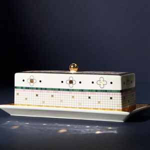 Bistro Garden Tile Butter Dish