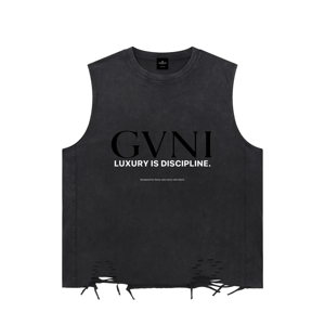 Snow Washed Raw-Hem Tank Top