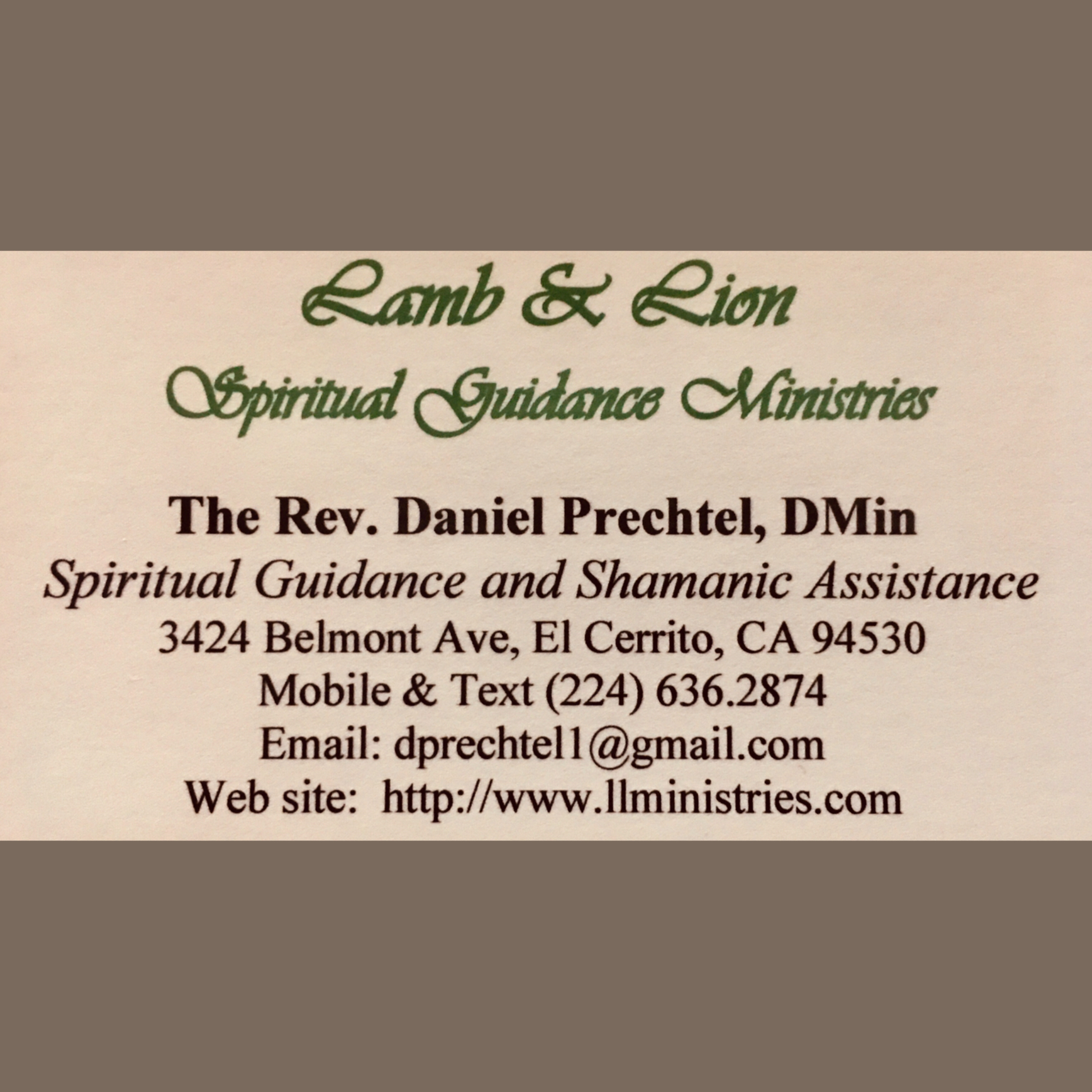 Lamb & Lion Spiritual Guidance Ministries