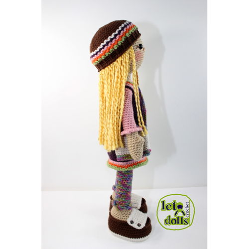 Gabi Large Crochet Doll Pattern, Amigurumi, 21"/ 53 cm Tall