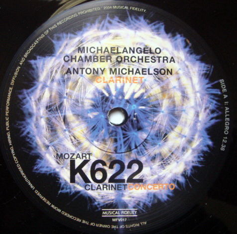 ★Audiophile 180g★ Musical Fidelity /  MICHAELSON, - Moz...