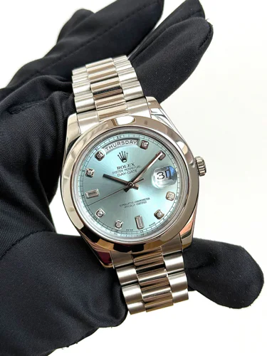 Rolex Day-Date II Platinum Diamonds