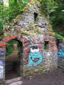 graffiti removed from an old stone building