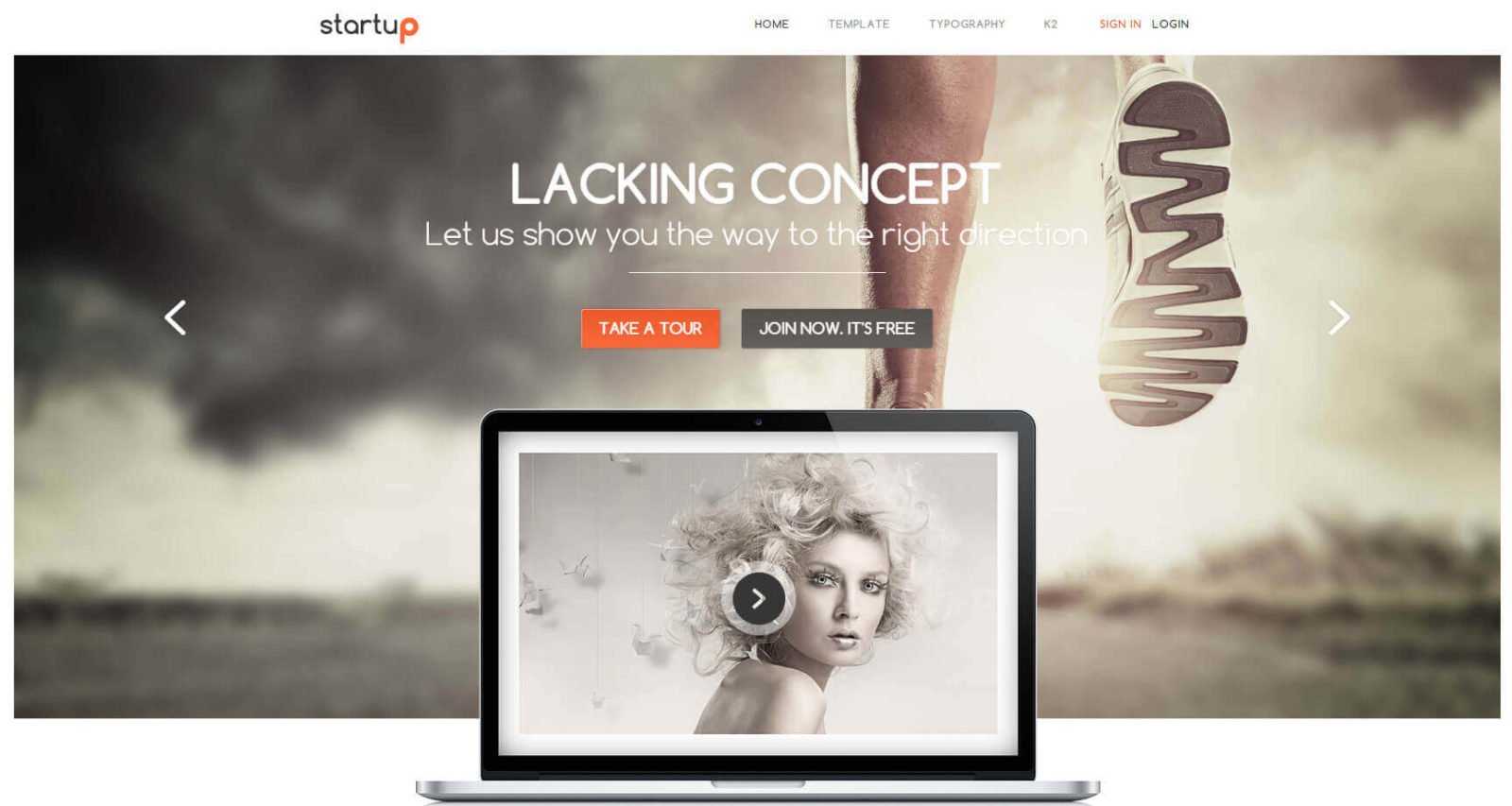 Startup Business - шаблон от GavickPro