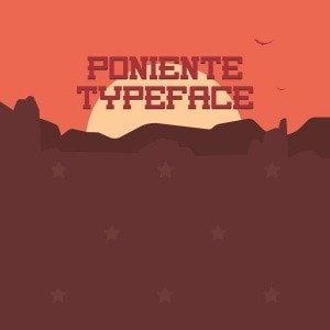 Poniente шрифт для Adobe Photoshop