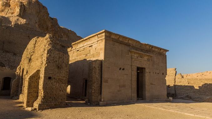 Temple of Deir el-Medina in the Theban Necropolis, Egypt