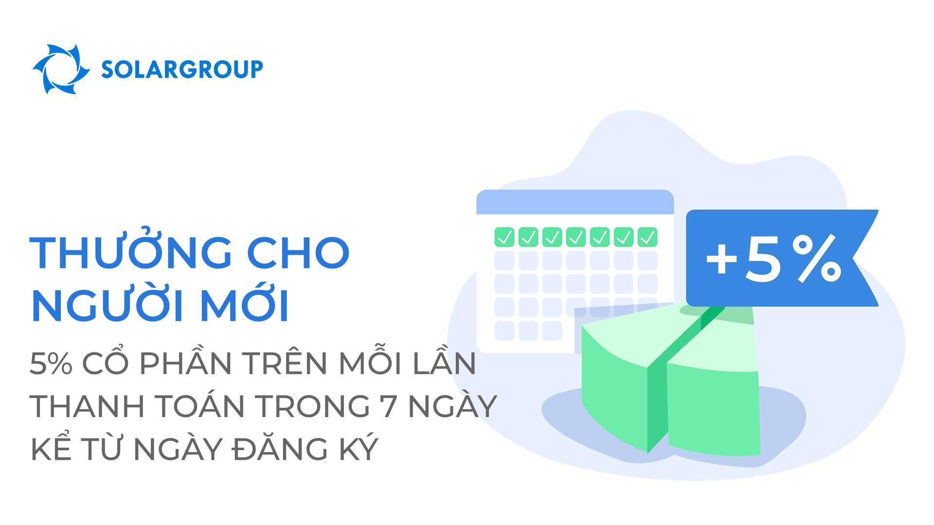 Thưởng cho người mới: chúng tôi tặng + 5% cổ phần cho mỗi lần thanh toán trong vòng 7 ngày sau khi đăng ký